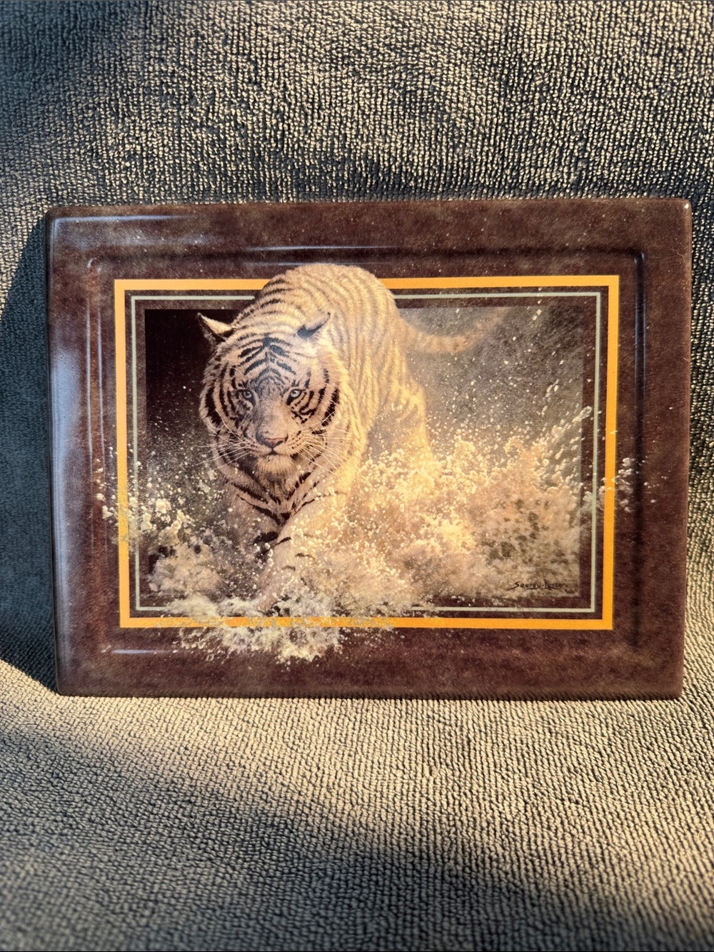 VTG 1998 Bradford Exchange “White Lightening” Limited Edition Collector Plaque